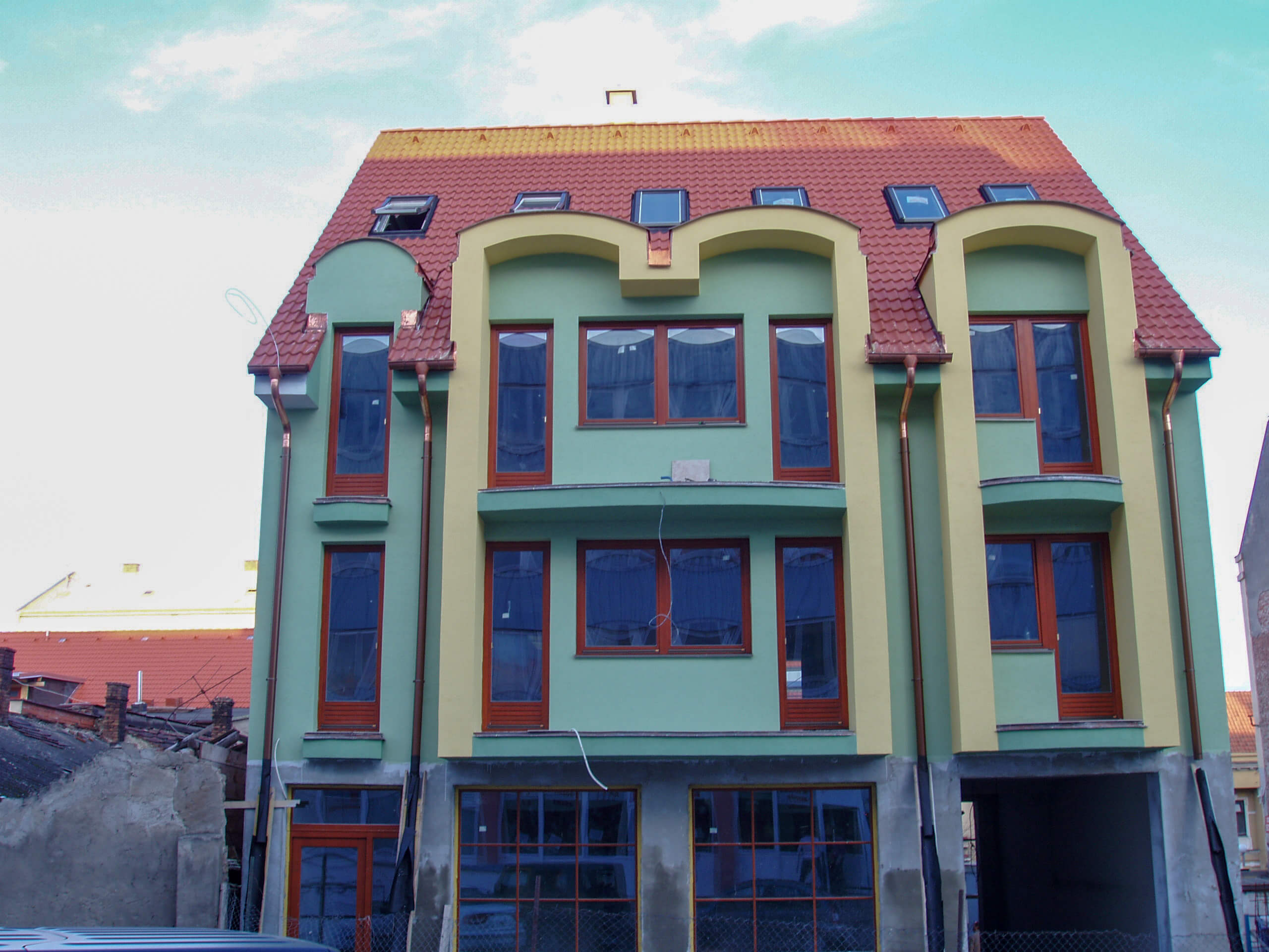 Dokončená stavba domu